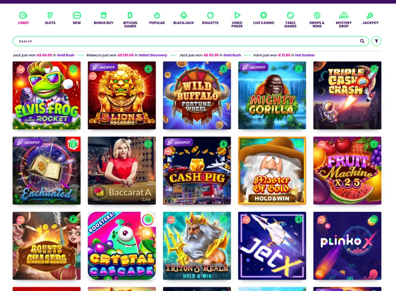 Rocket Casino payment methods